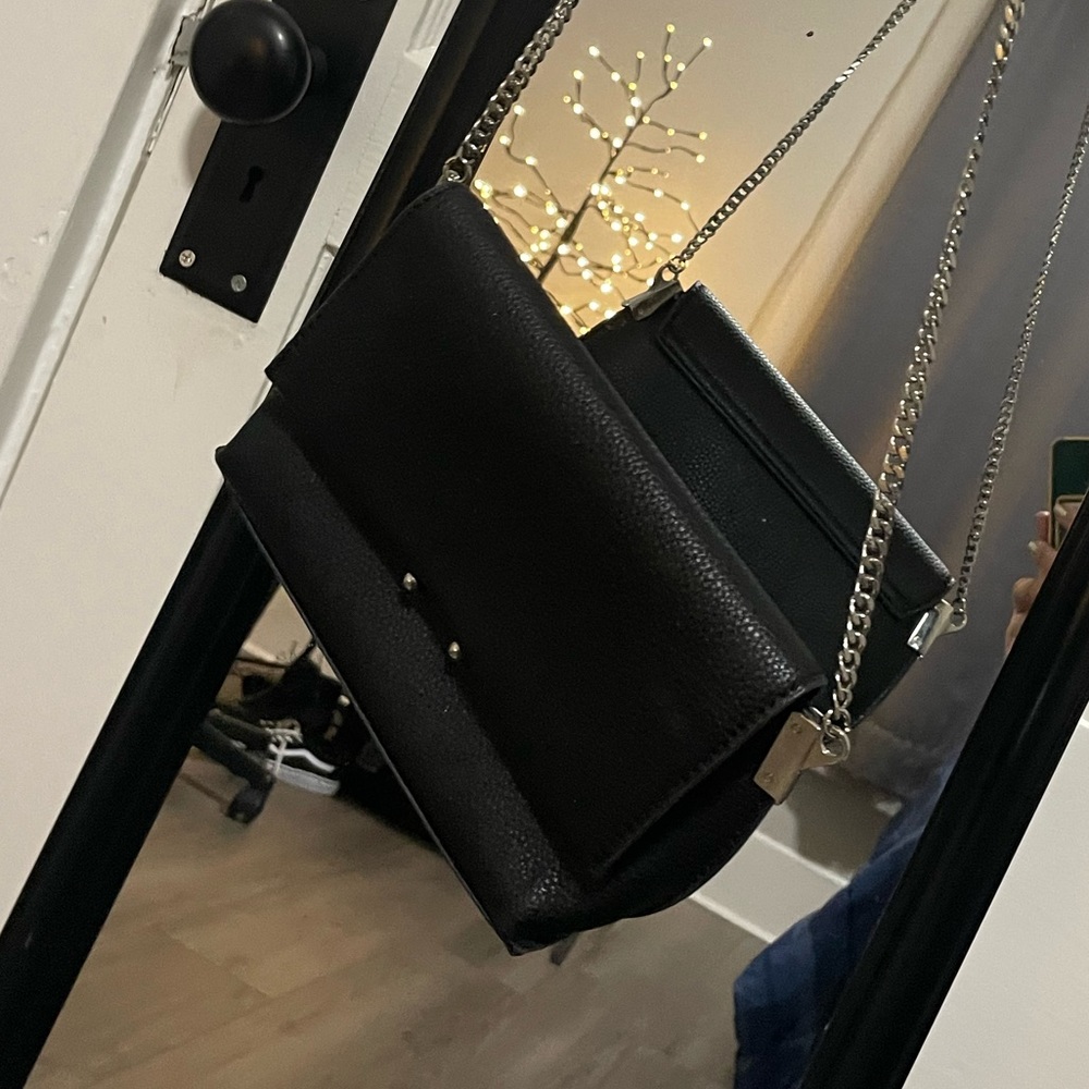 MANGO HANDBAG BLACK Hand Bag, Shoulder Bag With Mini Coin Purse, Crossbody bag